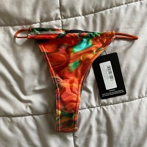 Brand new Orange Abstract Bikini bottoms - Womens size 2 - Women’s bathing suit